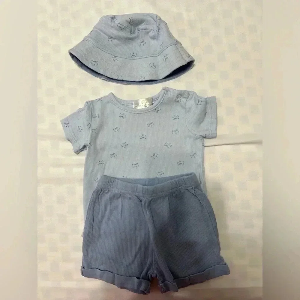 Willow + Whimsy Blue 3 Piece Set (Size 12M)